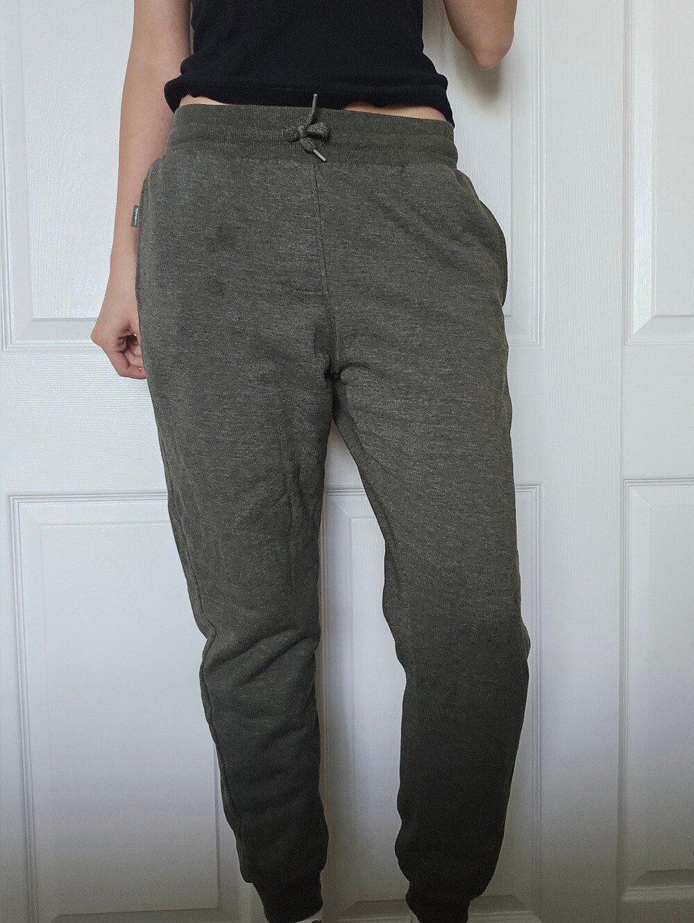 Eddie Bauer Thermal Kids Olive Drawstring Joggers